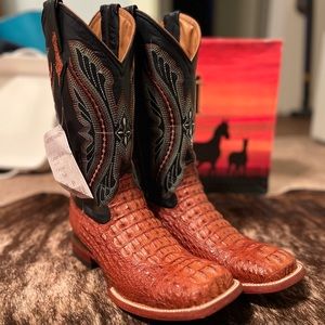 Genuine Caiman Ferrini Cowboy Boots